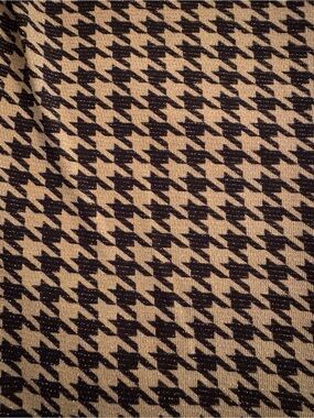 Shimmery Black and Tan fabric piece